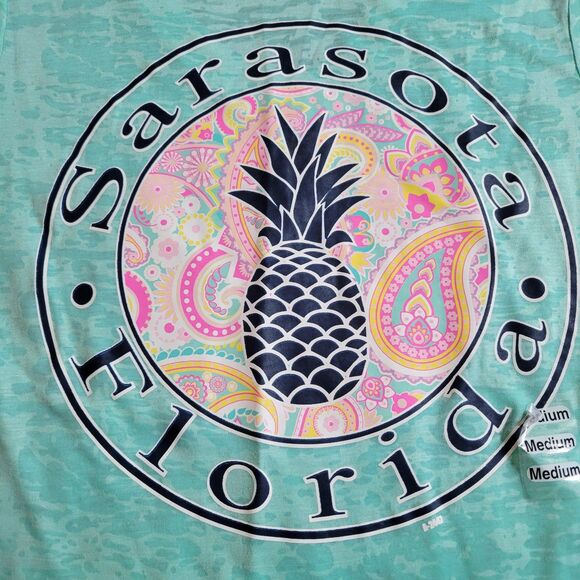 NEW Junior's Medium Sarasota Florida Burnout Tee - Picture 6 of 6
